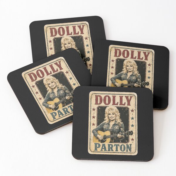 Item preview, Dolly Parton Vintage Country Acoustic Guitar Distressed Metal Sign Poster designed and sold by HitohitoMani.