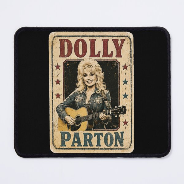 Item preview, Dolly Parton Vintage Country Acoustic Guitar Distressed Metal Sign Poster designed and sold by HitohitoMani.