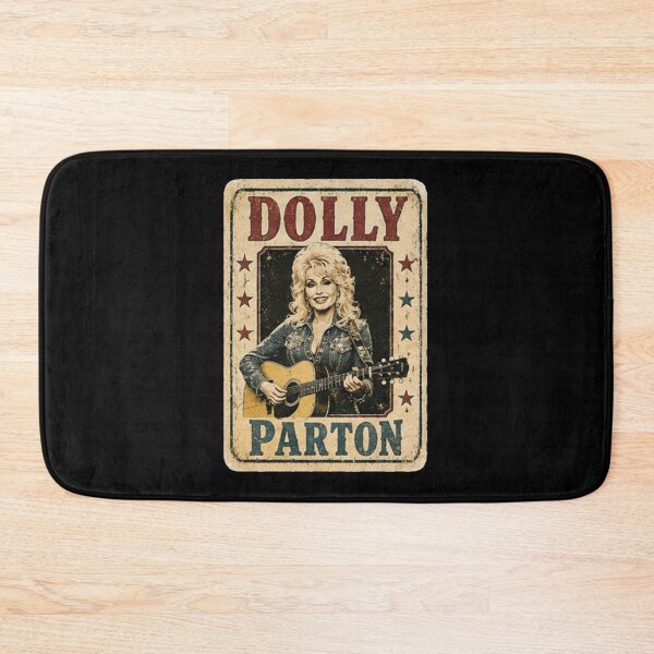 Item preview, Dolly Parton Vintage Country Acoustic Guitar Distressed Metal Sign Poster designed and sold by HitohitoMani.