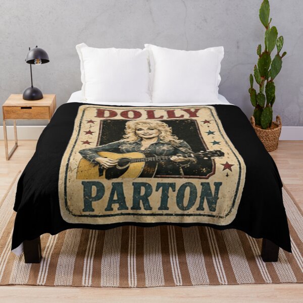Item preview, Dolly Parton Vintage Country Acoustic Guitar Distressed Metal Sign Poster designed and sold by HitohitoMani.