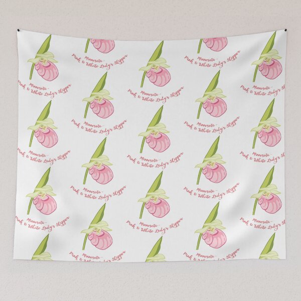 Item preview, Minnesota State Flower - Pink  White Lady'S Slipper designed and sold by gilliland-mies.