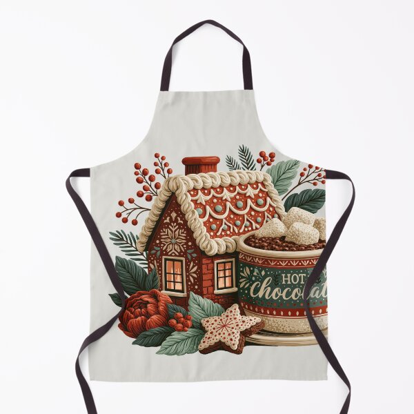 Item preview, Cozy Gingerbread House and Hot Chocolate Illustration designed and sold by colorful-white.