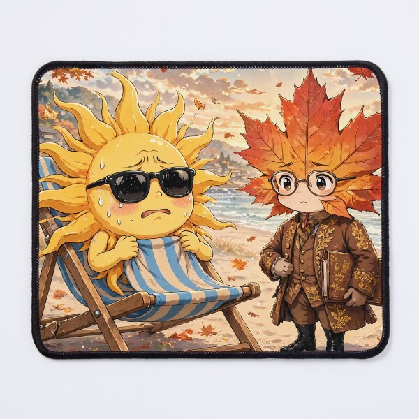 Item preview, Sun Meets Autumn Leaf on Fall Beach designed and sold by m-y-A-I-A-R-T-.