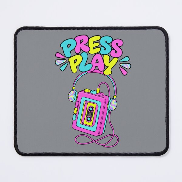 Item preview, Press Play – Retro Colorful Cassette Player T-Shirt designed and sold by Aimetoi.
