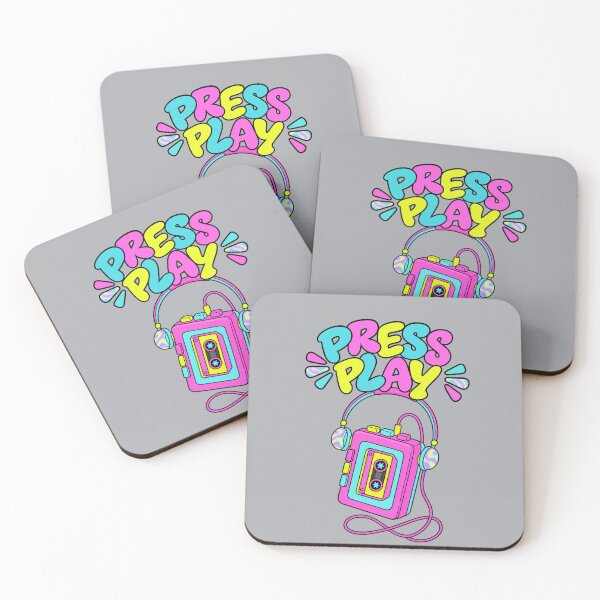 Item preview, Press Play – Retro Colorful Cassette Player T-Shirt designed and sold by Aimetoi.