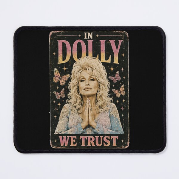 Item preview, In Dolly We Trust Retro Vintage Butterfly and Praying Hands Poster designed and sold by HitohitoMani.