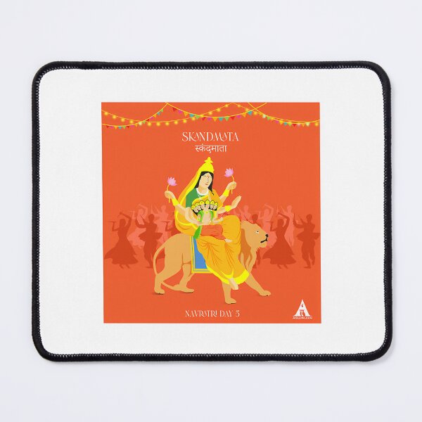 Item preview, Shubh Navratri Poster (Skandmata) - Day- 5 designed and sold by keener-kizziex.