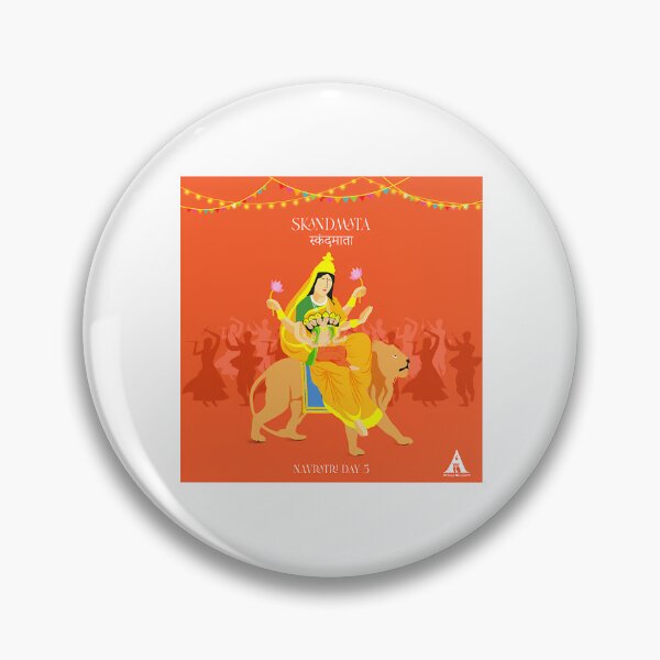 Item preview, Shubh Navratri Poster (Skandmata) - Day- 5 designed and sold by keener-kizziex.