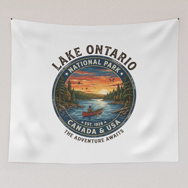 Item preview, Lake Ontario Sunset Great Lakes Travel Design designed and sold by Meadowmood.