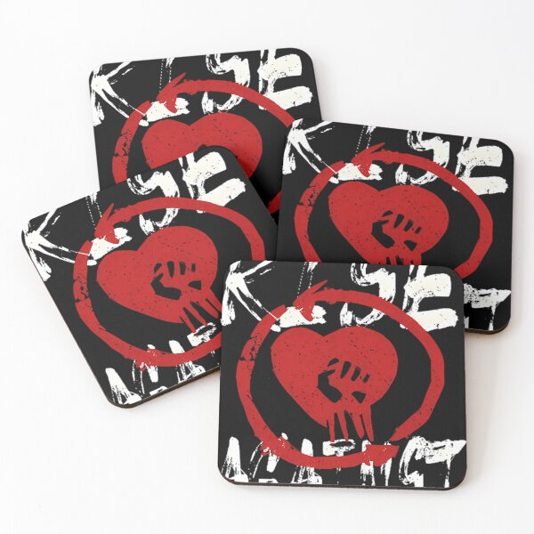 Item preview, Rise Against Red Heart Fist designed and sold by OceanBreezes.
