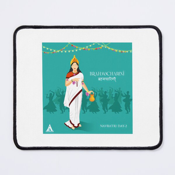Item preview, Shubh Navratri Poster -Brahmacharini (Day-2) designed and sold by keener-kizziex.