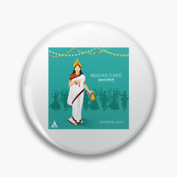 Item preview, Shubh Navratri Poster -Brahmacharini (Day-2) designed and sold by keener-kizziex.