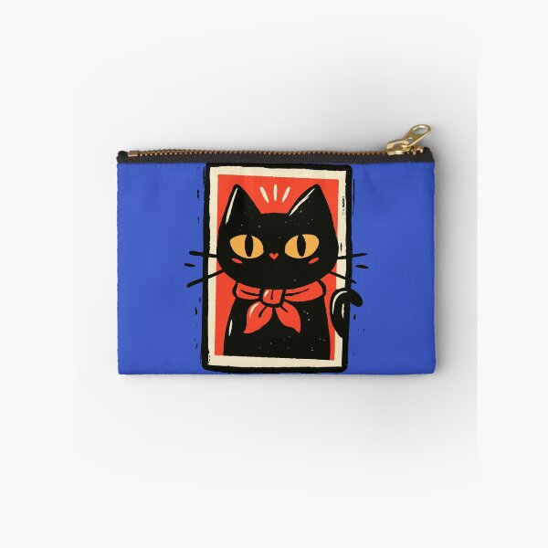 Item preview, Le cat Francais Retro Pop Art Black Cat Cute Vintage Matchbox cute cat in french style designed and sold by Catophile.