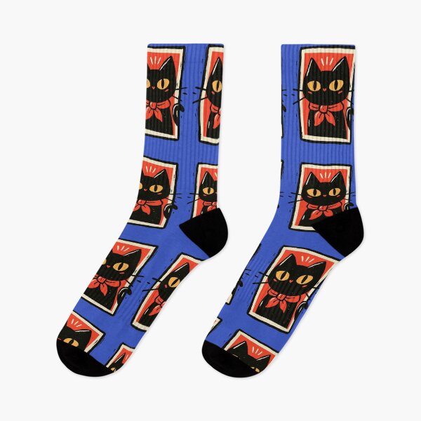Item preview, Le cat Francais Retro Pop Art Black Cat Cute Vintage Matchbox cute cat in french style designed and sold by Catophile.