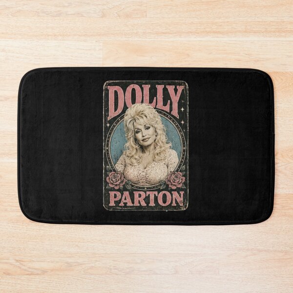 Item preview, Dolly Parton Retro Country Oval Cameo Portrait and Roses designed and sold by HitohitoMani.