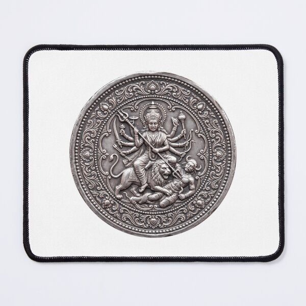 Item preview, Silver Durga Coin Art designed and sold by keener-kizziex.