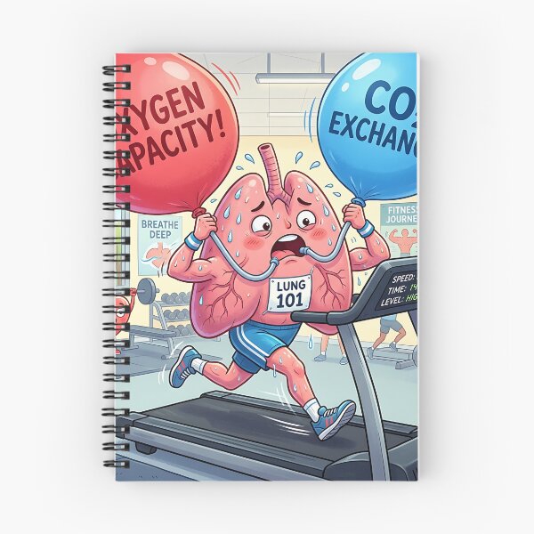 Item preview, Lungs Running Treadmill Cardio Fitness Biology Meme designed and sold by Michaelragheb.
