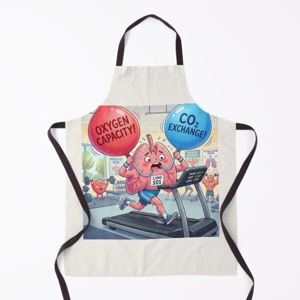 Item preview, Lungs Running Treadmill Cardio Fitness Biology Meme designed and sold by Michaelragheb.