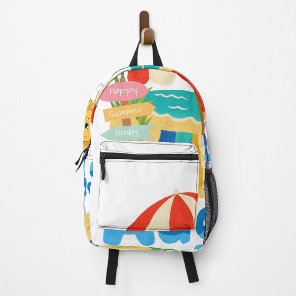 Item preview, August Summer Beach Vibes - Cute Retro Sun & Vacation Sticker designed and sold by Esraa-Arts.