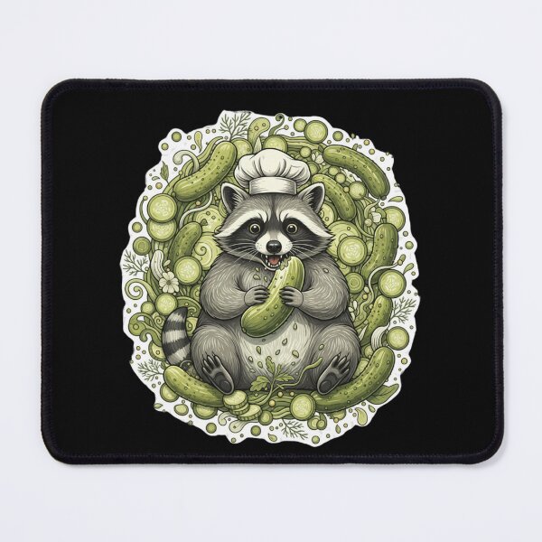Item preview, Raccoon Eating Pickles designed and sold by Positive&FunnyThings.