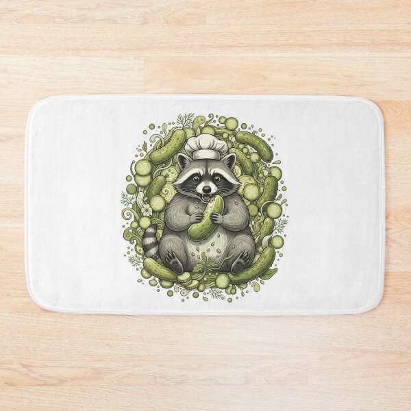 Item preview, Raccoon Eating Pickles designed and sold by Positive&FunnyThings.