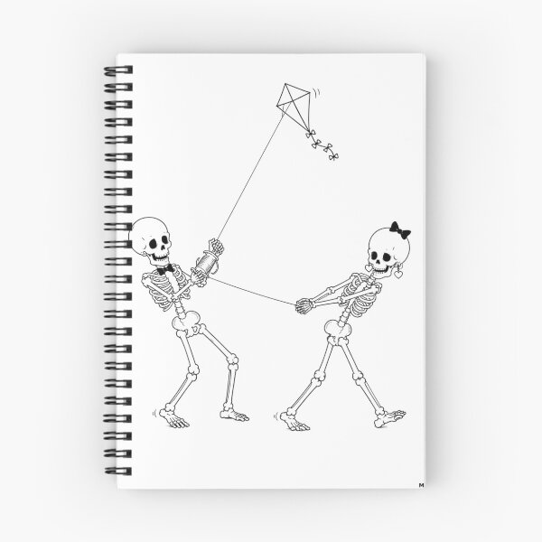 Item preview, Skeleton Couple Flying a Kite Together designed and sold by Qenlo.