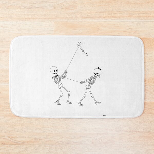 Item preview, Skeleton Couple Flying a Kite Together designed and sold by Qenlo.