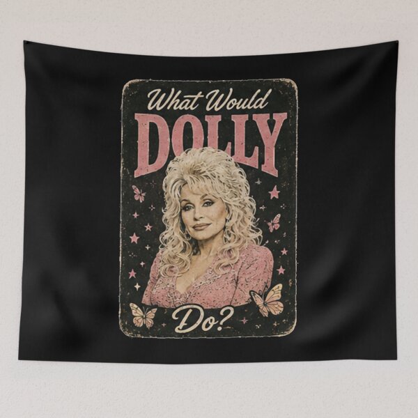 Item preview, What Would Dolly Do Vintage Retro Pink Butterfly designed and sold by HitohitoMani.