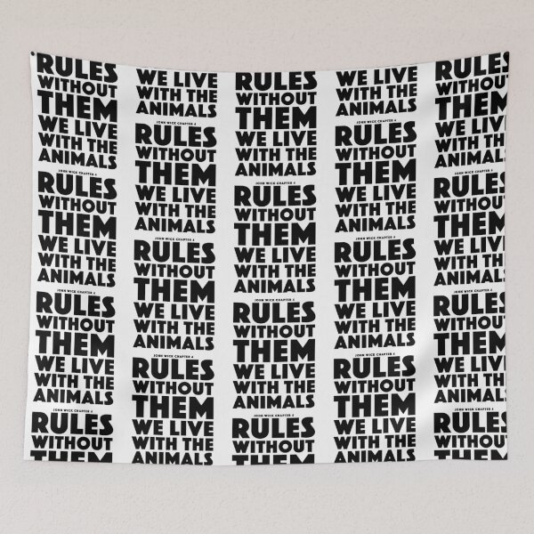Item preview, Rules Without Them We Live With The Animals designed and sold by danielso-nglay.