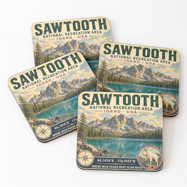 Item preview, Sawtooth National Recreation Area Adventure sticker  designed and sold by naturalsurvival.