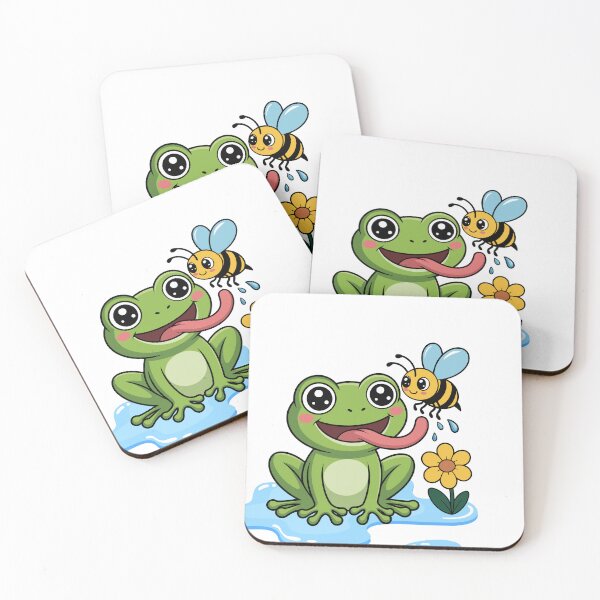 Item preview, Frogs and bees designed and sold by BGLucky.