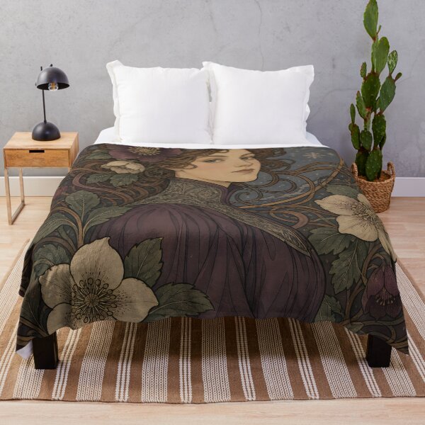 Item preview, Belle Epoque Woman Hellebore Winter Panel designed and sold by kuradoshanon.