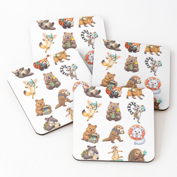 Item preview, Cute animals sheet 4 designed and sold by Bubbagogos.