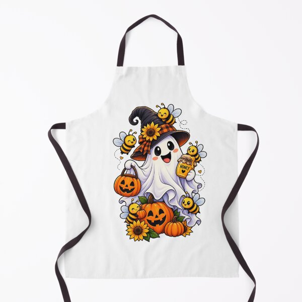 Item preview, Cute Ghost and Bees Halloween Design | Funny Spooky Bee Squad Graphic designed and sold by CreativeNest Prints.