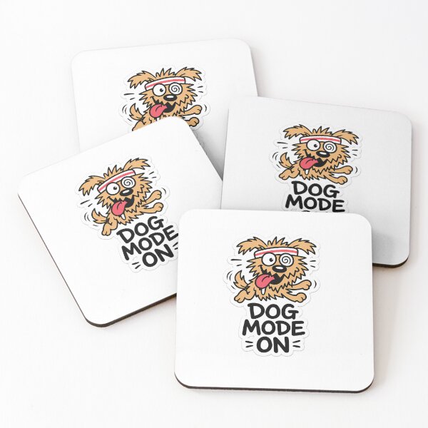 Item preview, Dog Mode On. Dog With Glasses Sticker Sticker designed and sold by anasof-iaappe.