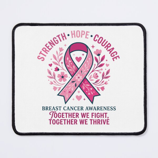 Item preview, Breast Cancer Awareness Stronger Together Pink Ribbon designed and sold by Meadowmood.