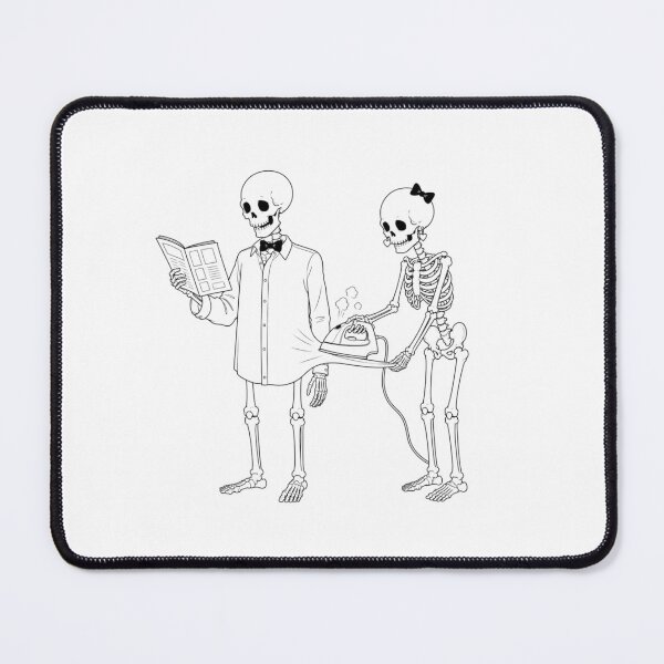 Item preview, Skeleton Couple Learning How to Iron designed and sold by Qenlo.