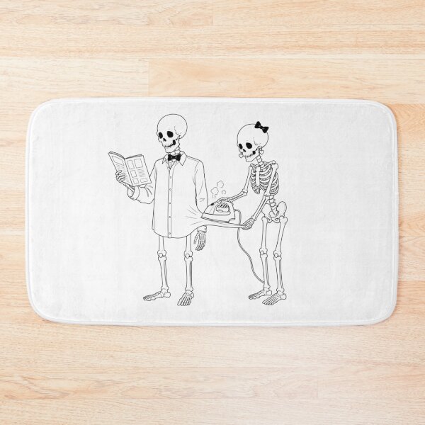 Item preview, Skeleton Couple Learning How to Iron designed and sold by Qenlo.