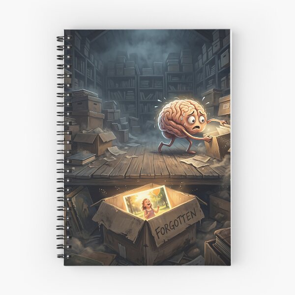 Item preview, Brain Finding Forgotten Childhood Photo Attic Memory designed and sold by Michaelragheb.