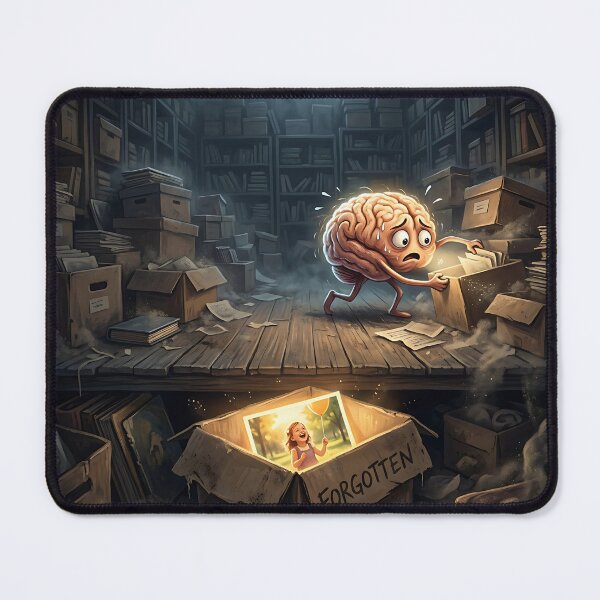 Item preview, Brain Finding Forgotten Childhood Photo Attic Memory designed and sold by Michaelragheb.