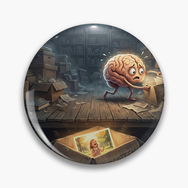 Item preview, Brain Finding Forgotten Childhood Photo Attic Memory designed and sold by Michaelragheb.
