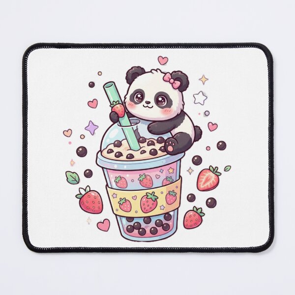 Item preview, Kawaii Panda Bubble Tea Adventure designed and sold by Tinydoodlenest .