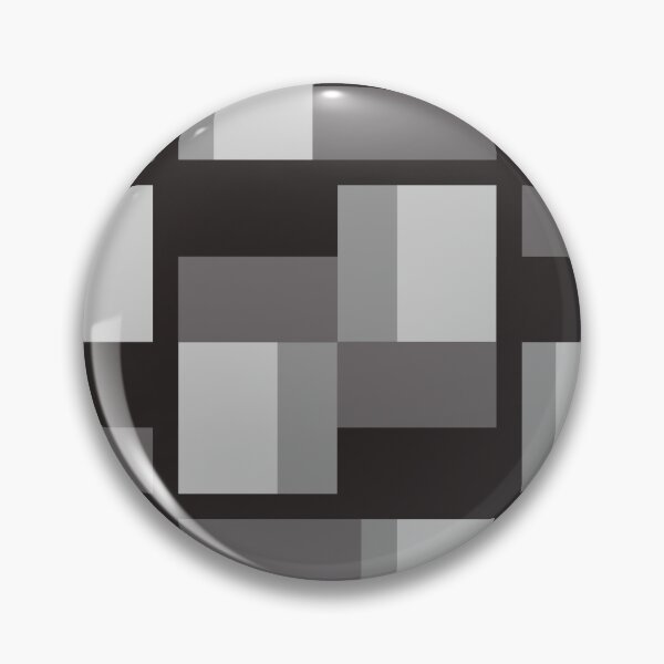 Item preview, Monochrome Geometric Grid Block Pattern designed and sold by PoeticRecipeST.