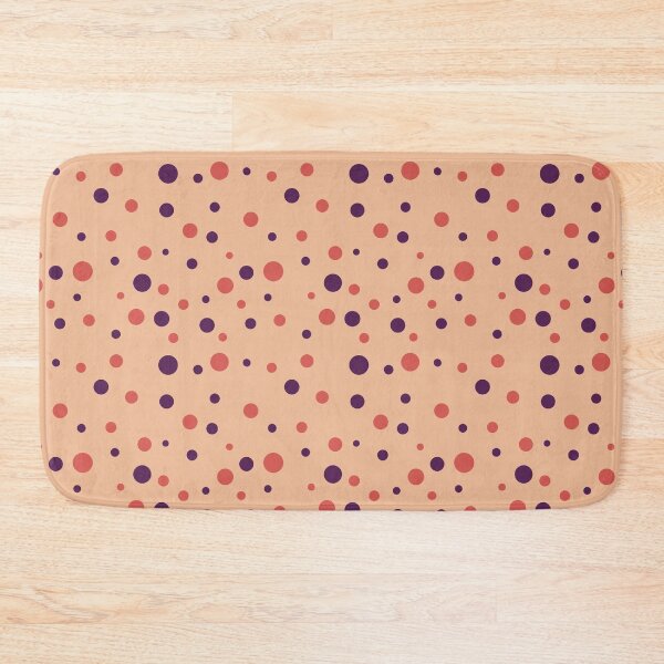 Item preview, Plum and Coral Spots Pattern designed and sold by The Innocent Ghost Project.