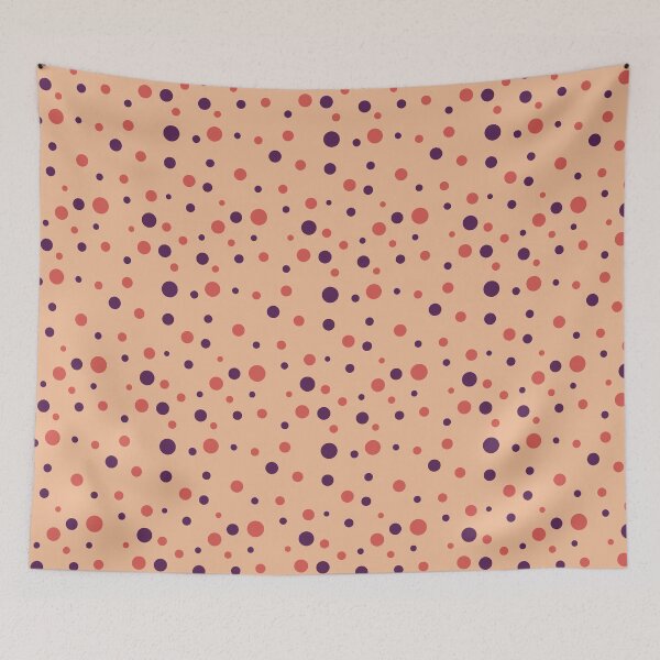 Item preview, Plum and Coral Spots Pattern designed and sold by The Innocent Ghost Project.