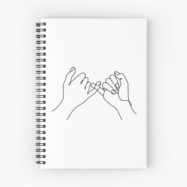 Item preview, Promesa de meñique - Dibujo lineal minimalista designed and sold by LineArtDrawing.