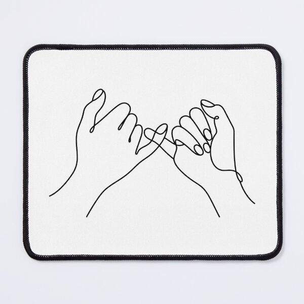 Item preview, Pinky Promise Minimal Line Art designed and sold by LineArtDrawing.