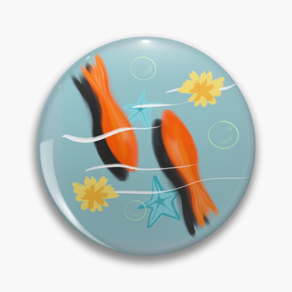Item preview, Orange Goldfish Swimming Art designed and sold by PoeticRecipeST.