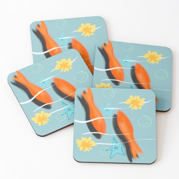 Item preview, Orange Goldfish Swimming Art designed and sold by PoeticRecipeST.