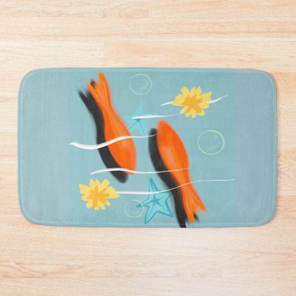 Item preview, Orange Goldfish Swimming Art designed and sold by PoeticRecipeST.